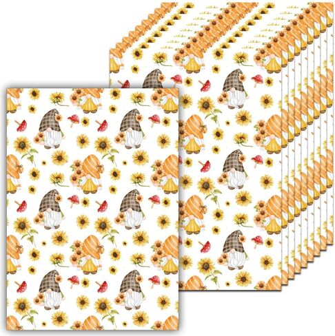 DPXWCCH 50 Pieces Gnome Sunflower Diamond Painting Decorative Release Paper Diamond Art Paper Replacement Cover Sheets 5D Diamond Painting Tool (10cmx14cm) in Saudi Arabia