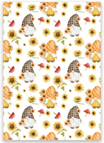 DPXWCCH 50 Pieces Gnome Sunflower Diamond Painting Decorative Release Paper Diamond Art Paper Replacement Cover Sheets 5D Diamond Painting Tool (10cmx14cm) in Saudi Arabia