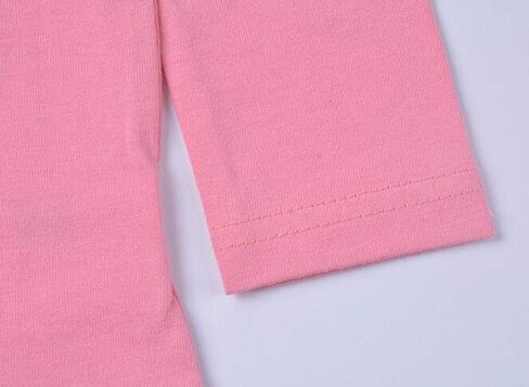 Elephant 100% Cotton Little Girls Top Long Sleeve Clothes Toddler Kids T-Shirt (Pink,18M-6T) in Saudi Arabia