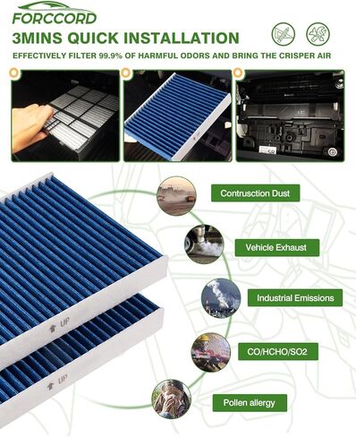 Cabin Air Filter and Engine Air Filter Fit for Honda Civic 1.5L 2022-2025, Accord 2023-2025 L4 1.5L, CR-V 2023-2025 L4 1.5L, Acura Integra 2023-2025 L4 1.5L Replacement CF11182 17220-64A-A00 in Saudi Arabia