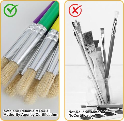 16 PCS Paint Brushes Kids Washable Children Colorful Big Paint Brush Set Round Acrylic Brush Large Chubby Craft Brushes Easy Clean and Hold Girls Paintbrushes for Acrylic Oil Watercolor Washable Paint in Saudi Arabia