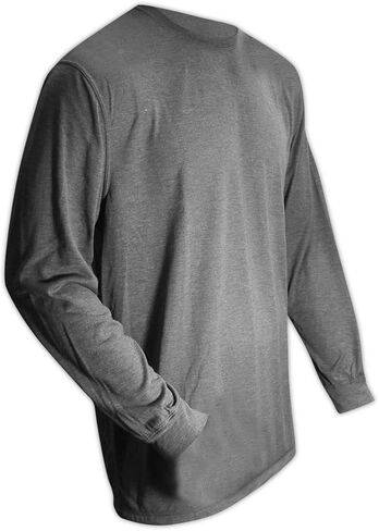 MAGID ARS450GYL AR Defense NFPA 70E Compliant Jersey Knit Shirt, Large, Gray in Kuwait