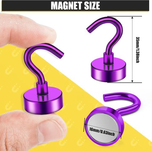 NOBEFY 20 Pack Magnetic Hooks Heavy Duty, 22Lbs Magnetic Hooks for Hanging, Strong Cruise Magnetic Hooks, Magnet Hook for Kitchen, Garage, Office in Saudi Arabia
