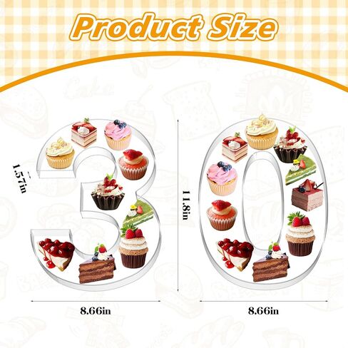 Acrylic Number Charcuterie Board Box: Clear Reusable Number Box Display Tray Candy Dish Decorations (30) in Saudi Arabia
