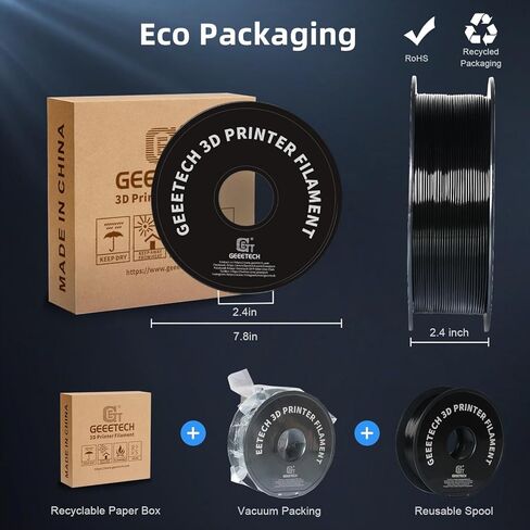 Geeetech Silk PLA Filament 1.75mm Silk Dual Color Filament,Coextrusion Dichromatic Metal-Like Shiny Consumable 1kg (2.2lbs) 1 Spool,Dimensional Accuracy +/- 0.03 mm,Gold Red in Saudi Arabia