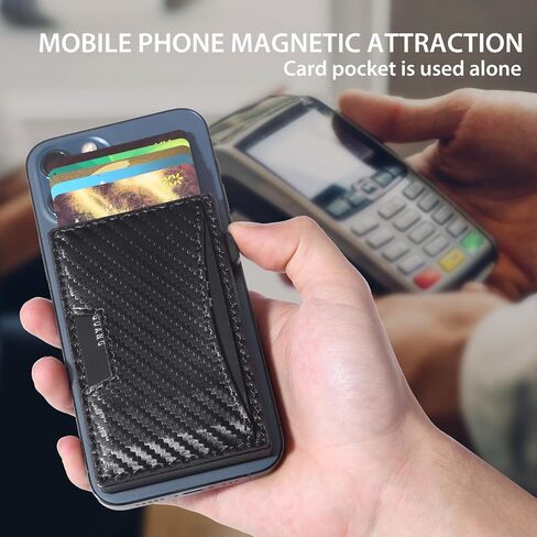 Wallets for Men,Minimalist Slim Detachable Dual use Leather Slots Credit Card Holder, RFID Blocking Smart Pop Up Card Wallet,Mans Wallet Blocking Bifold Front Pocket with Gift Box in Saudi Arabia