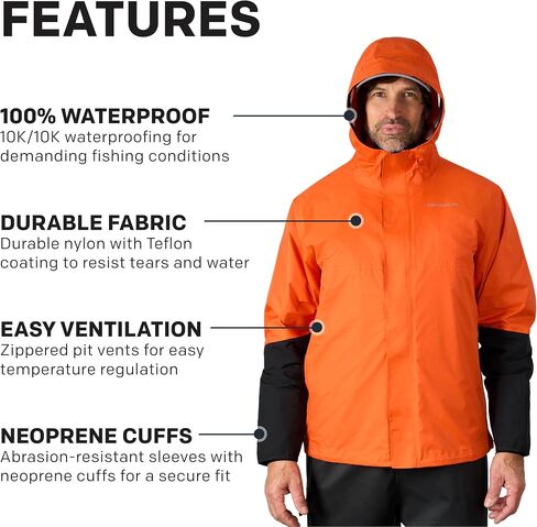 Grundens Dreadnought Jacket - Waterproof and Wind Resistant Jacket, All Weather Commercial Fishing Jacket, Medium Duty in Saudi Arabia