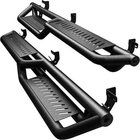 YITAMOTOR Running Boards Compatible with 2009-2018 Dodge Ram 1500 Crew Cab, 2010-2024 Ram 2500/3500, 2019-2024 1500 Classic, 2-Stairs Side Step Rails Black Powder Coated Nerf Bars in Saudi Arabia