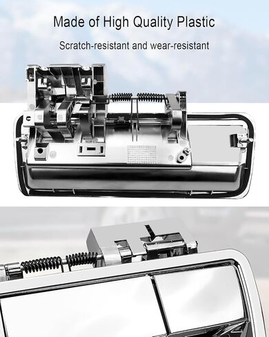 Tailgate Handle Compatible with Nissan Armada 2004-2013, Tail Door Handle Replace 90606-ZZ90E, Rear Liftgate Outside Exterior Door Handle Without Rear Camera Hole Chrome Silver in Saudi Arabia