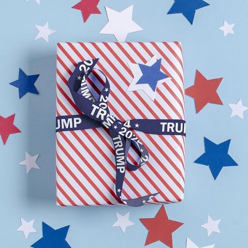 4 Rolls President Trump 2024 Ribbons Donald Trump Election Day 2024 Ribbon Trump For President 2024 Ribbon for Presidential Election Debate Party Decorations Gift Wrapping Supplies 3/8" x 20yd in Saudi Arabia