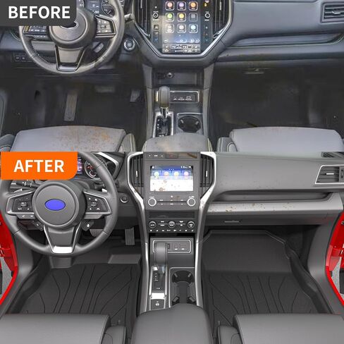 powoq 7&8 Seats Floor Mat Compatible with 2019-2024 Subaru Ascent Trunk Mat 3rd Backrest Mat Replacement for 2019-2024 Subaru Ascent Accessories(7&8 Seats Trunk Mat+3rd Row Backrest Mat+Floor Mat) in Saudi Arabia