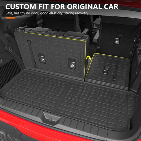 powoq 7&8 Seats Floor Mat Compatible with 2019-2024 Subaru Ascent Trunk Mat 3rd Backrest Mat Replacement for 2019-2024 Subaru Ascent Accessories(7&8 Seats Trunk Mat+3rd Row Backrest Mat+Floor Mat) in Saudi Arabia