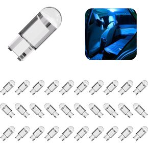 beypovk 30PCS 194 LED Light Bulbs, 6000K 168 2825 W5W T10 Wedge COB LED Replacement Bulbs, Error Free Interior Bulbs for Car Dome Map Door Courtesy License Plate Lights (Yellow)