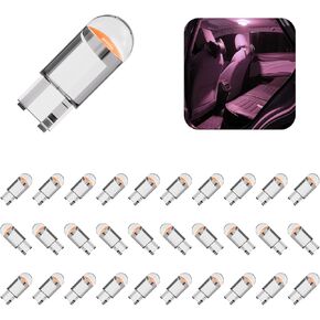 beypovk 30PCS 194 LED Light Bulbs, 6000K 168 2825 W5W T10 Wedge COB LED Replacement Bulbs, Error Free Interior Bulbs for Car Dome Map Door Courtesy License Plate Lights (Yellow) in Kuwait