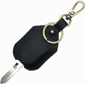 Handmade Genuine Leather Car Key Sleeve for Broken Key,Car Key Loop Replacment,Fod Protector Cover for Men or Women