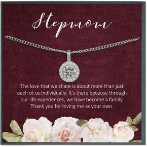 Grace of Pearl Mom Necklace Gift for Mom Necklace Gift for Stepmom Gift for Bonus Mom Gift for Mother in Law Necklace