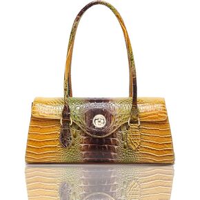 حقيبة يد للنساء حقيبة يد كبيرة محفظة لسيدة جلد التمساح نمط مقبض علوي حقيبة يد حقيبة حمل المحفظة in Kuwait