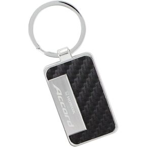 Honda Accord Black Simulated Carbon Fiber Key Chain