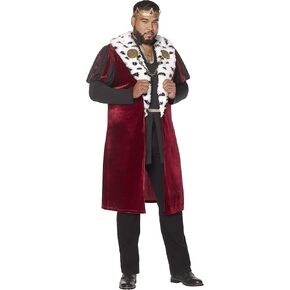 Spirit Halloween Adult Noble King Costume | King Cosplay | Royalty Costume | Couple Costume | Easy Costume | Plus Size Outfit