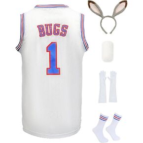 Halloween Costume LOLA/BUGS Jersey Cosplay Movie Jerseys Party Costume with Rabbit Party Set
