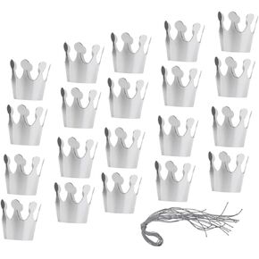 20pcs Birthday Hat Paper Crown for Paper Crowns Birthday Paper Hats Crowns for Birthday for Birthday Decorations Gold and Silver Party Hat Child