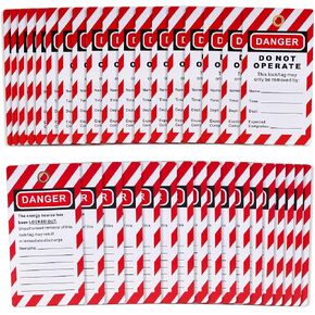 علامات Boviisky 9001 Lockout Tagout - 35 حزمة - علامات أمان متوافقة للقفل in Kuwait