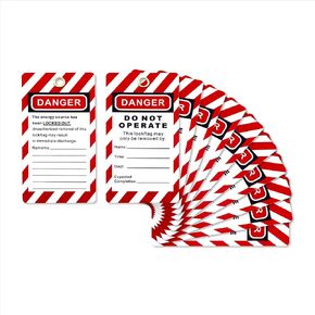 Boviisky 9001 Lockout Tagout Tags- 35 Pack- Compliance Safety Tags for Lock Out