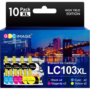 GPC Image Compatible Ink Cartridge Replacement for Canon PGI-280XXL CLI-281XXL PGI 280 CLI 281 Compatible with PIXMA TS6120 TS6220 TR7520 TR8520 TS8120 TS8220 TS9120 TS9520 Printer Tray(5 Pack)
