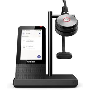 Yealink WH66 سماعة رأس ستيريو لاسلكية DECT معتمدة من الفرق، نطاق لاسلكي طويل 160 مترًا/525 قدمًا، وقت التحدث 14 ساعة، مكبر صوت، يعمل مع الكمبيوتر/الكمبيوتر المحمول/الهاتف المكتبي، الهاتف الخلوي (USB-A، بلوتوث)، ميكروفون لإلغاء الضوضاء