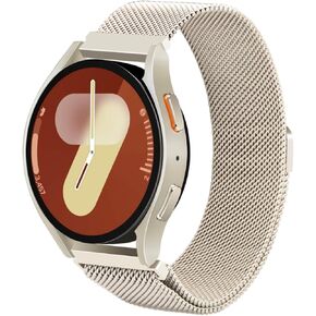 Compatible with Samsung Galaxy Watch 5 40mm 44m Pro 45mm/Watch 4 40mm 44m Classic 42mm 46mm/Watch 6 40mm 44mm Classic 43mm 47mm/Active 2/Watch 3 41mm 42mm Bands, Stainless Steel Mesh Loop Strap