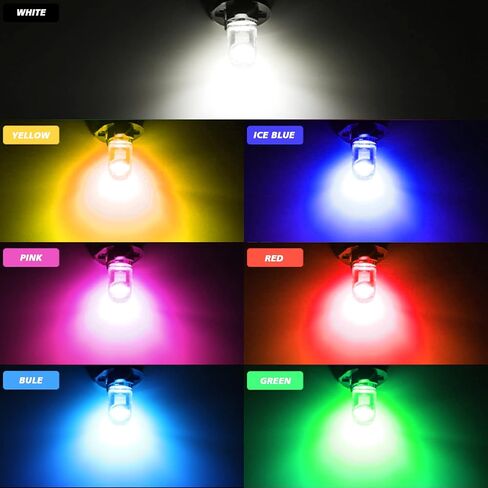 beypovk 30pcs 194 مصابيح LED، 6000K 168 2825 W5W T10 إسفين COB LED استبدال المصابيح، مصابيح داخلية خالية من الأخطاء لباب السيارة وخريطة قبة أضواء لوحة الترخيص (أصفر) in Kuwait