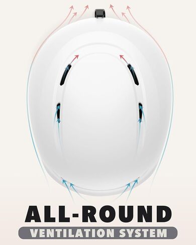 Findway Snowboard Helmet [Upgrade] Ski Helmet for Adults,[Goggle Friendly] Durable ABS Shell, Protective EPS Foam & Adjustable Fit, Snow Sport Helmet for Men, Women & Youth in Kuwait