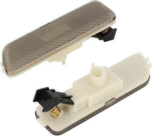 Front Bumper Side Marker Light Housing, 1 Pair Smoked Lens Front Bumper Side Marker Lamp Housing, 617215181853 Compatible with MK4 (Brown) in Saudi Arabia