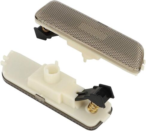 Front Bumper Side Marker Light Housing, 1 Pair Smoked Lens Front Bumper Side Marker Lamp Housing, 617215181853 Compatible with MK4 (Brown) in Saudi Arabia