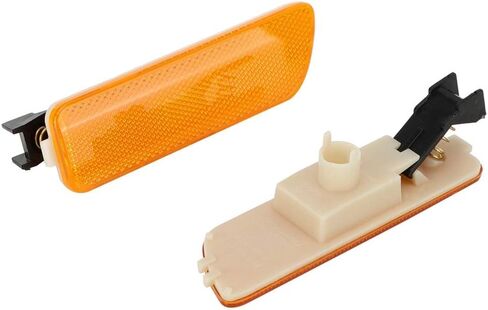 Front Bumper Side Marker Light Housing, 1 Pair Smoked Lens Front Bumper Side Marker Lamp Housing, 617215181853 Compatible with MK4 (Brown) in Saudi Arabia