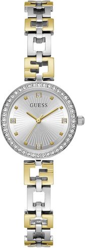 GUESS Ladies 26mm Watch - Rose Gold Tone Bracelet White Dial Rose Gold Tone Case in Saudi Arabia