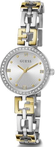 GUESS Ladies 26mm Watch - Rose Gold Tone Bracelet White Dial Rose Gold Tone Case in Saudi Arabia