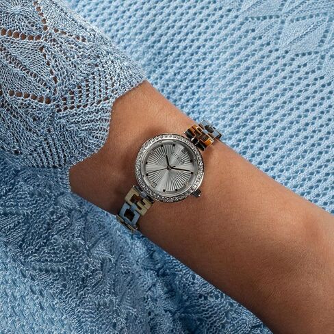 GUESS Ladies 26mm Watch - Rose Gold Tone Bracelet White Dial Rose Gold Tone Case in Saudi Arabia