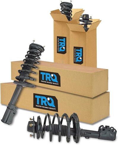 TRQ Front and Rear Strut & Coil Spring Assembly Set Driver & Passenger Sides Compatible with 97-01 Lexus ES300 97-03 Toyota Avalon Camry in Saudi Arabia
