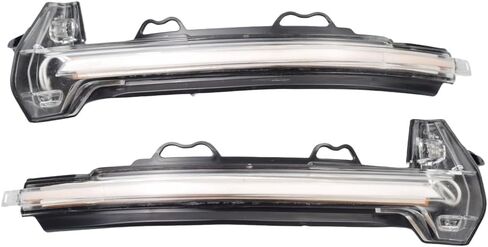 Hacreyatu ديناميكية LED بدوره إشارة أضواء مرآة جانبية المؤشر الوامض لأودي A4 A5 B9 S4 S5 RS5 2017 2018 2019 (أزرق + أصفر) in Kuwait