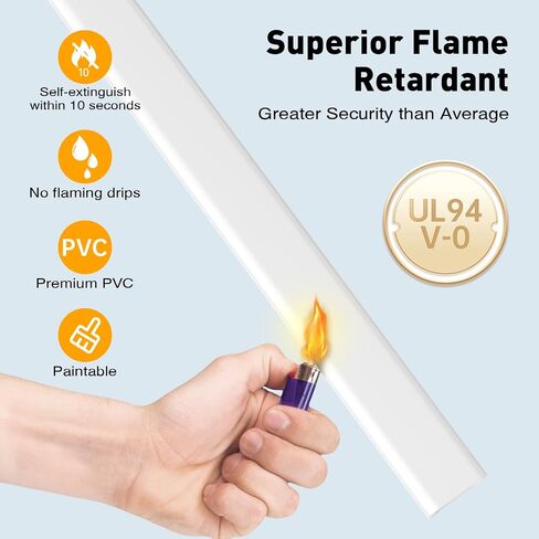 Delamu Cord Hider, 62.8in Cord Cover Wall, One-Cord Cable Hider, Wire Covers for Cords, Cable Cover Cable Raceway, Wall Cord Cable Concealer, Wire Hiders for TV on Wall, 4xL15.7 W0.59 H0.4in, White in Saudi Arabia