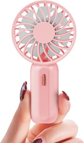 Handheld Fan, USB Rechargeable Personal Portable Fan with 3 Speeds, Super Mini Size (6.1 * 3.1 * 1.15cm) for Kids, Outdoors, Home, Office, School, Travel （Green） in Saudi Arabia