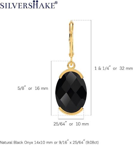 Silvershake 10.34ct. Natural Emerald Green Agate White Gold Plated 925 Sterling Silver Leverback Dangle Earrings in Saudi Arabia