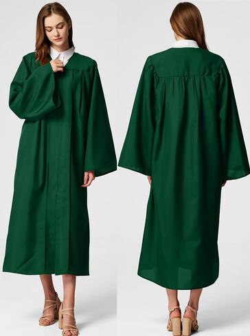 أرواب جوقة غير لامعة للجنسين من MyGradDay لزي تأكيد معمودية الكنيسة، ثوب التخرج، رداء القس والقضاة in Saudi Arabia