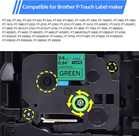 USUPERINK 1PK متوافق مع شريط صانع الملصقات Brother P-Touch TZe-B51 TZ-B51 TZeB51 TZB51 أسود على برتقالي Fluo 24 مم 0.94 بوصة 1 بوصة × 16.4 قدم شريط ملصقات TZe TZ مصفح لـ PT-330 350 520 530 540 in Kuwait