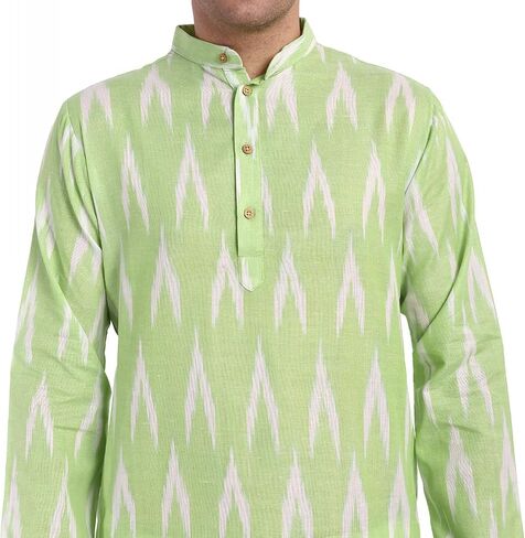 SKAVIJ Men's Cotton Kurta Pajama Set Indian Ethnic Henley Shirt Long Sleeve and Casual Pants Yoga Outfits in Saudi Arabia