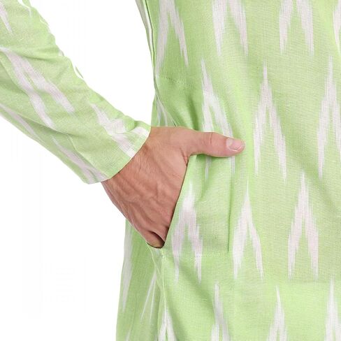 SKAVIJ Men's Cotton Kurta Pajama Set Indian Ethnic Henley Shirt Long Sleeve and Casual Pants Yoga Outfits in Saudi Arabia