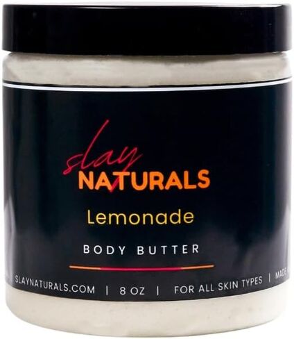 Slay Naturals’ Body Butter 8 oz | Moisturizing | SheaButter, Almond Oil, Olive Oil| Handmade Body Butter (Vanilla) in Saudi Arabia