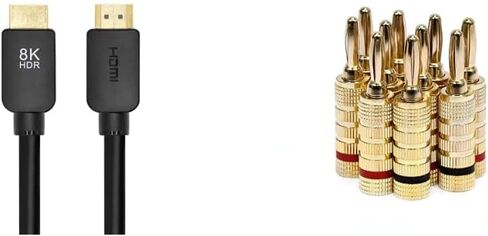 كابل HDMI Monoprice 8k - 3 أقدام - أسود (بدون شعار) | سرعة فائقة، 8 كيلو عند 60 هرتز، 48 جيجابت في الثانية، تقنية HDR الديناميكية، eARC، متوافقة مع أجهزة Sony PS5، وXbox Series X، وXbox Series S in Kuwait