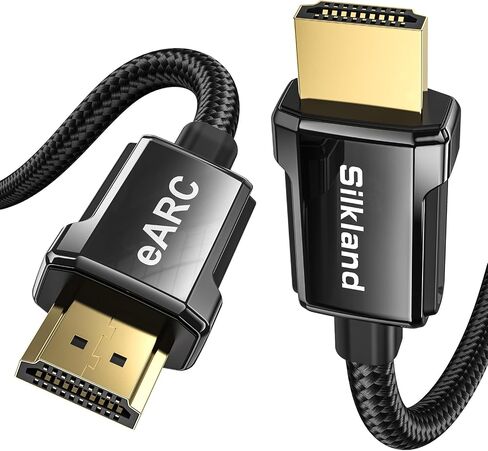 Silkland 8K HDMI ARC/eARC Cable 2.1 for Soundbar 6.6ft, 8K@60Hz 4K@120Hz in Kuwait